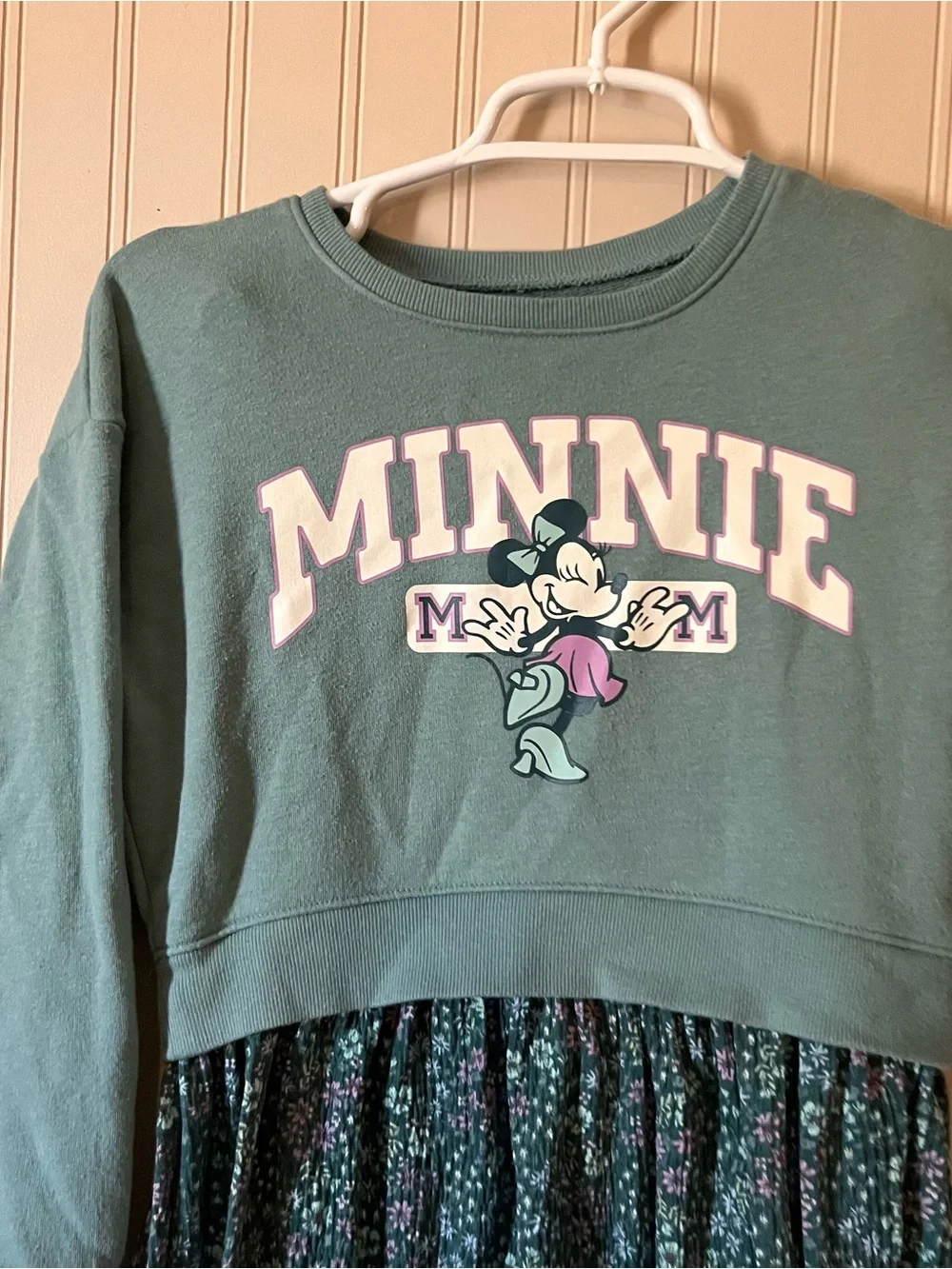 Jumping Beans Disney Minnie Mouse twofer sweatshirt dress size 8